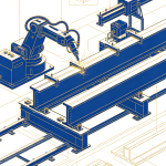 Automated H-Beam Steel Structure Welding Production Line, EAI Intelligent Structural Steel Fabrication & H-Beam Automatic Welding Technology