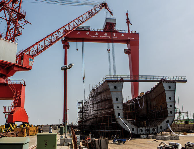 Shipbuilding industry automatic welding machinery